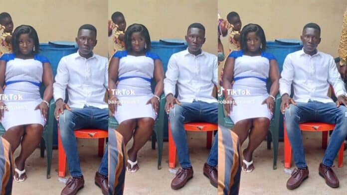 GH couple go viral for spending less than Ghc 500 on their wedding (Video)