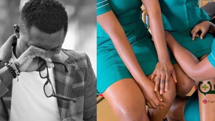 GH man weeps after finding out that his girlfriend he's sponsoring at the nursing training is cheating on him