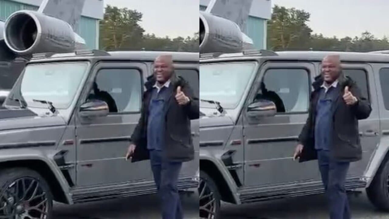 Ibrahim Mahama flaunts his 2023 G-Wagon and customized private jet (Video)