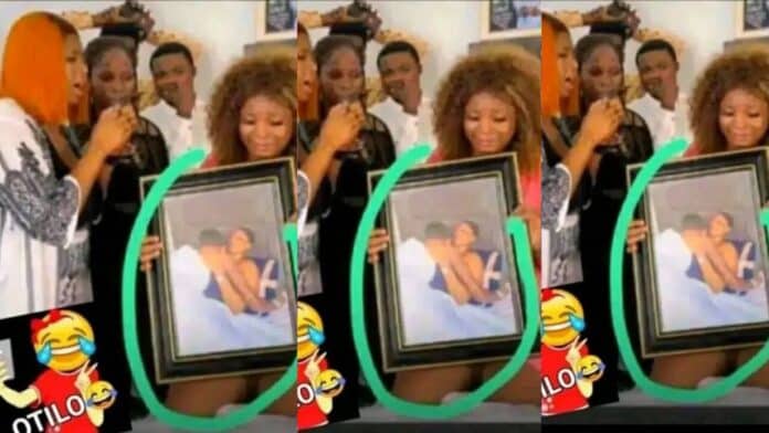 Man surprises girlfriend with a portrait of herself having intercourse with another man - Photos