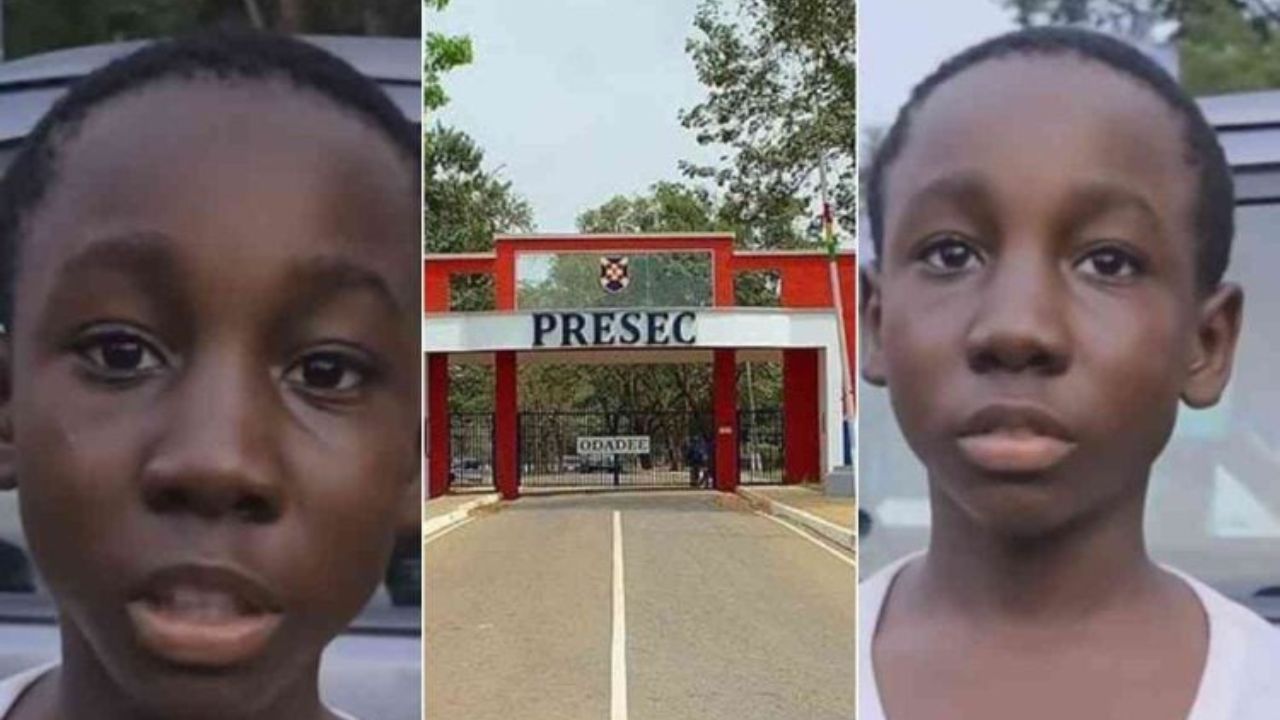 Meet Nana Frimpong, the 12-year-old boy studying science at PRESEC - Video