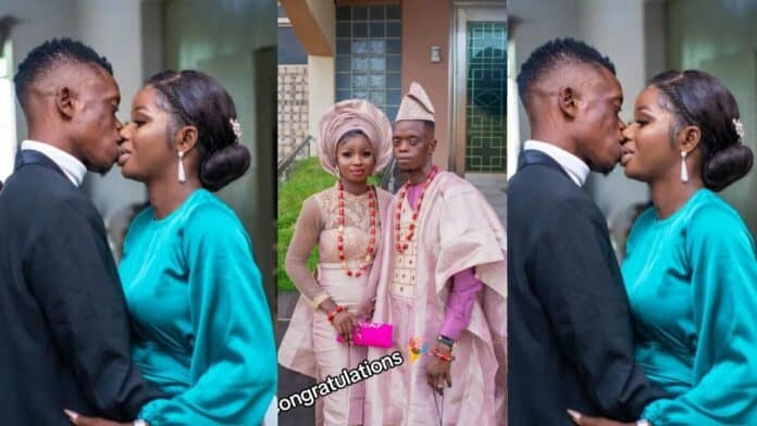 Netizens troll beautiful lady for marrying a not-so-handsome-looking man because of his money (Photos)