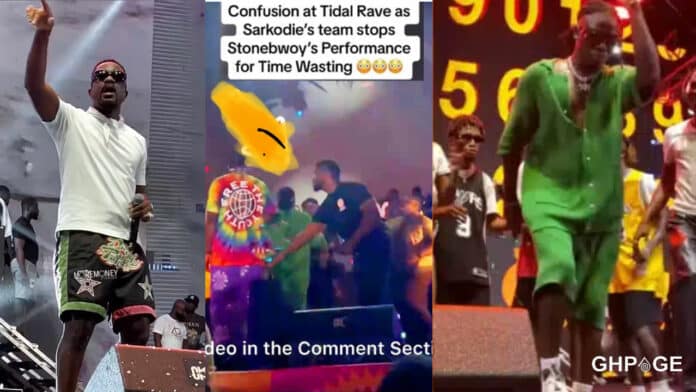 Grid of Sarkodie-and-Stonebwoy at Tidal rave