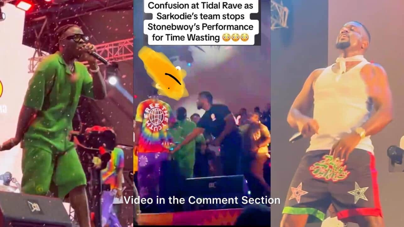 Stonebwoy and Sarkodie clash at Tidal Rave festival – VIDEO