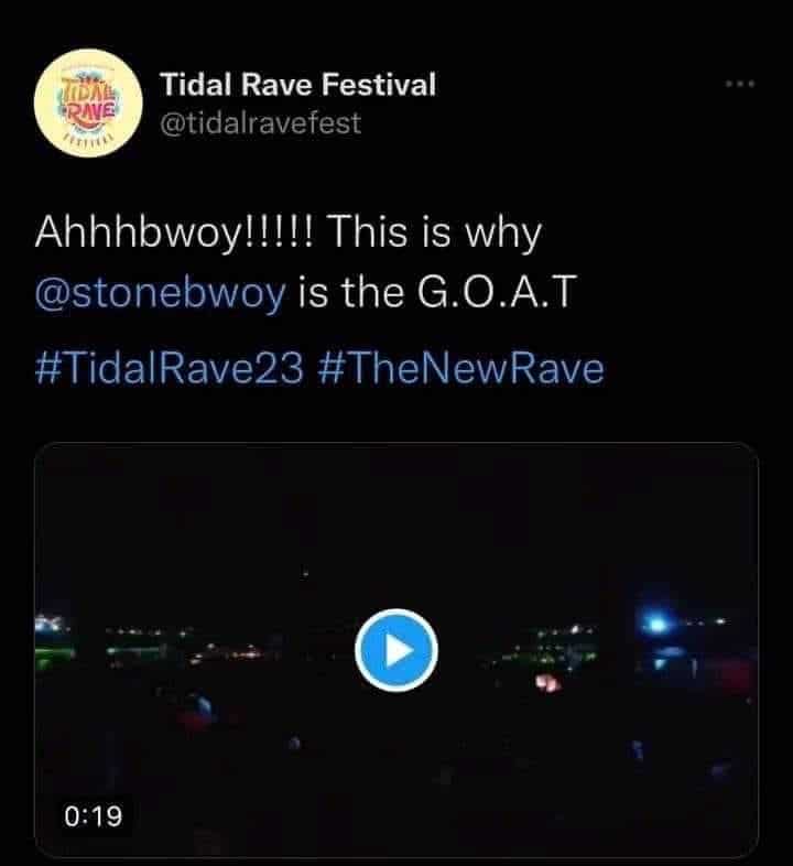 Tidal Rave snubs Sarkodie as they crown Stonebwoy the GOAT amidst brouhaha