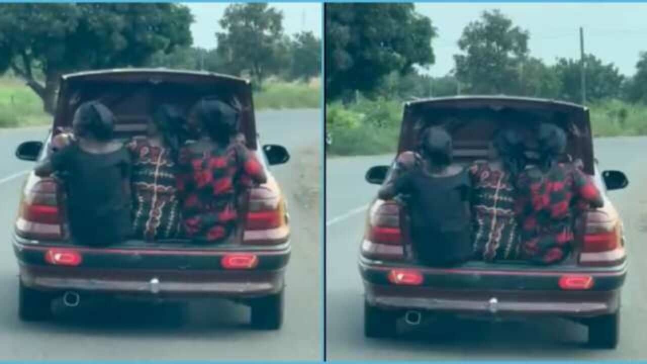 Trending video of GH women sitting in a Taxi’s boots while attending a funeral gets Ghanaians talking