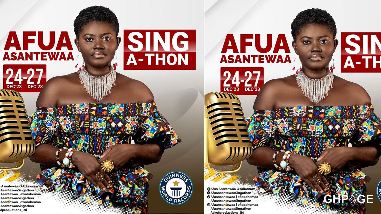 WATCH: Afua Asantewaa O Aduonum begins the official attempt for Longest Singing Marathon -Individual