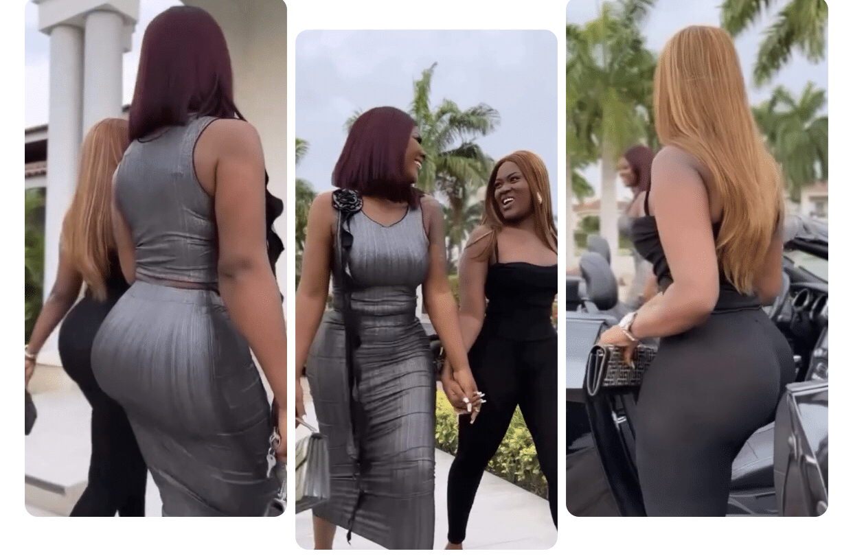 Fella Makafui and Salma Mumin confuse netizens with their natural and artificial backsides – VIDEO