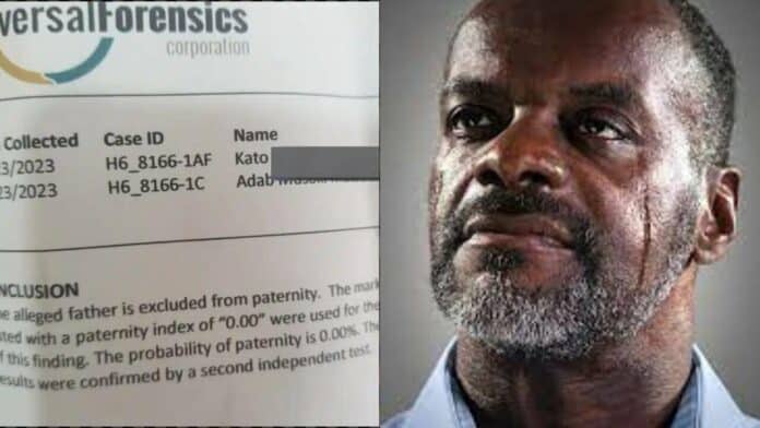 Man heartbroken as DNA test reveals first child isn’t his
