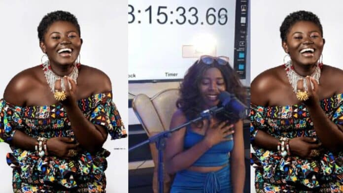 Meet the Nigerian singer who's challenging Ghana's Afua Aduonum's Sing-A-Thon record