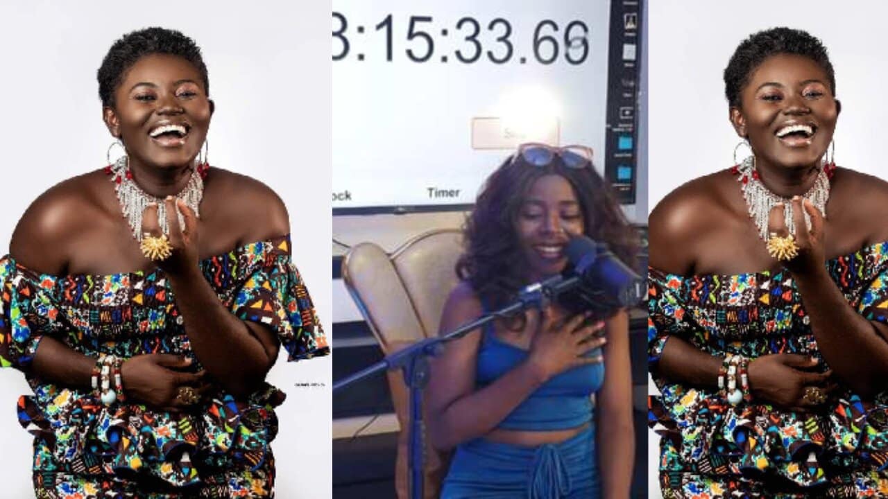 Meet the Nigerian singer who's challenging Ghana's Afua Aduonum's Sing-A-Thon record