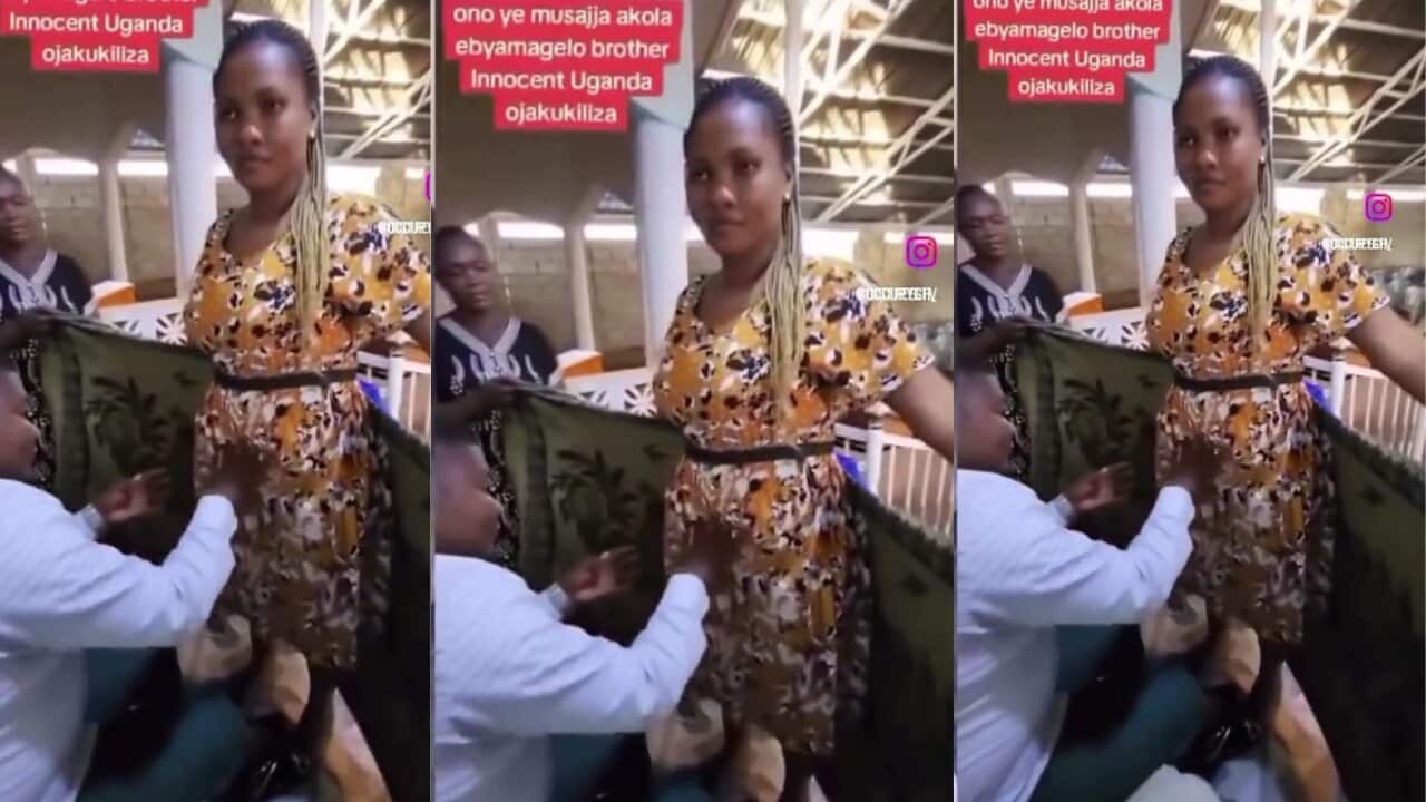 Pastor captured on video inserting his hand into the private part of his female church member