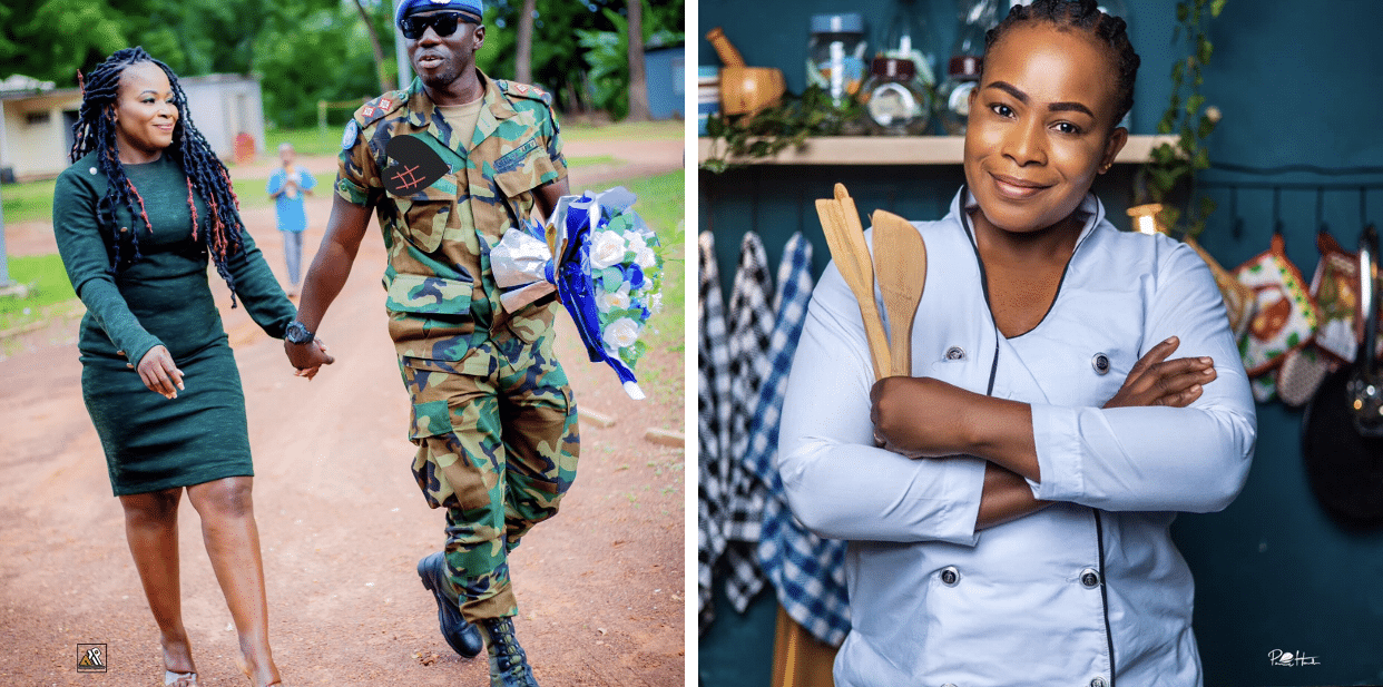 I’ve trained my wife the military way and she can cook for more than 144 hours – Chef Faila’s soldier husband speaks