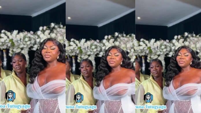 Curvaceous Ghanaian bride goes viral for wearing a see-through dress for her bridal shower