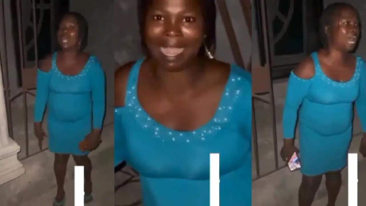 Drama as pregnant lady catches boyfriend cheating after coming to his house so they can go for abortion