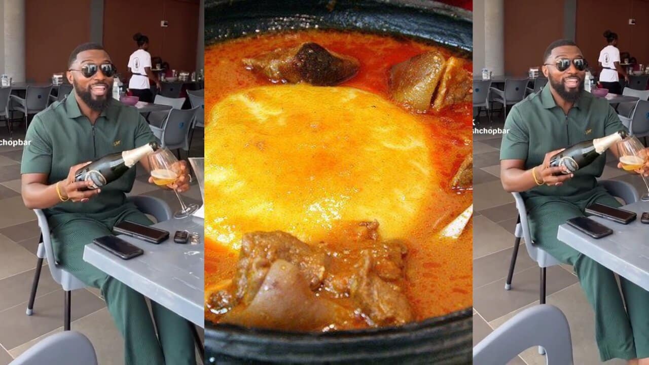 GH entrepreneur, Kojo Jones goes viral for spending Ghc 10,000 on fufu and aponkye (Video)