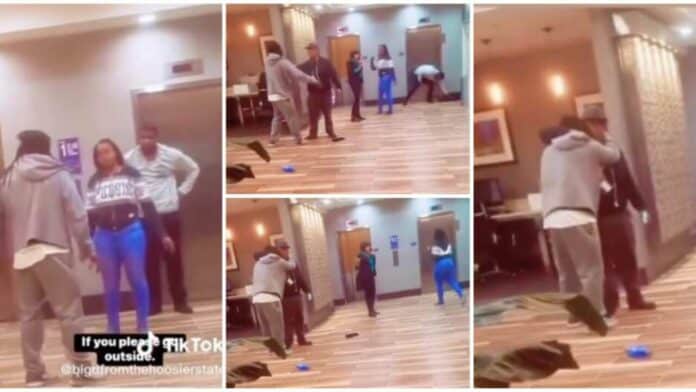Husband who sponsored his wife's trip to Canada catches her in the hotel room with another man- Video