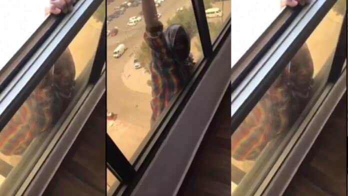 Kuwait: African maid falls from 7th floor as her Arab boss laughs, refuses to help and takes her phone to record