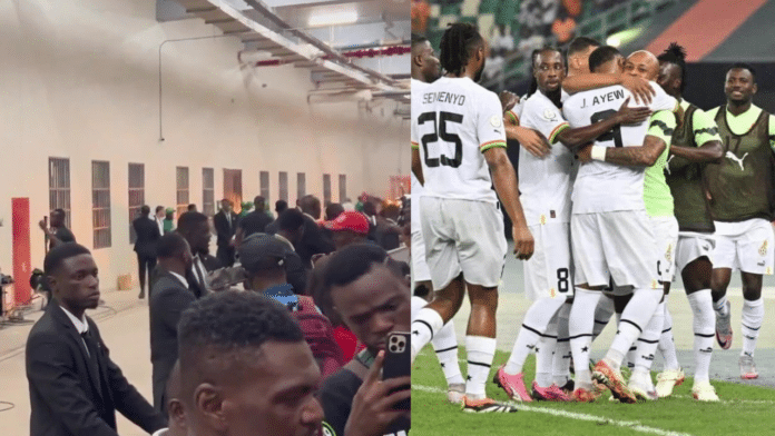 Moment GH supporters tried to attack Blackstars players after draw with Mozambique (Video)