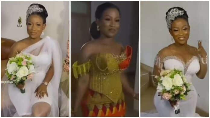 Sad! Beautiful lady mysteriously dies right after her wedding (Video)