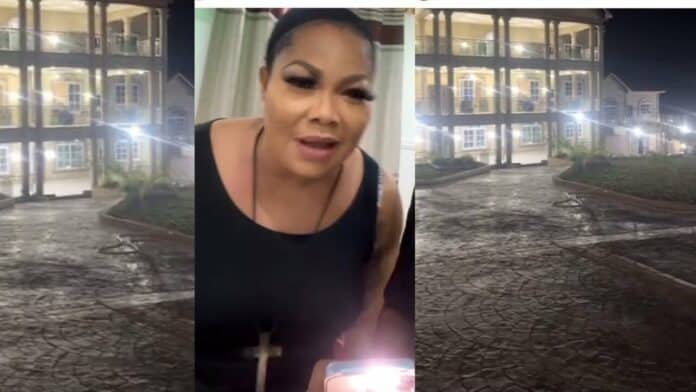 A tour inside and outside Nana Agradaa's over $3M apartment; The former sika gari merchant (Video)
