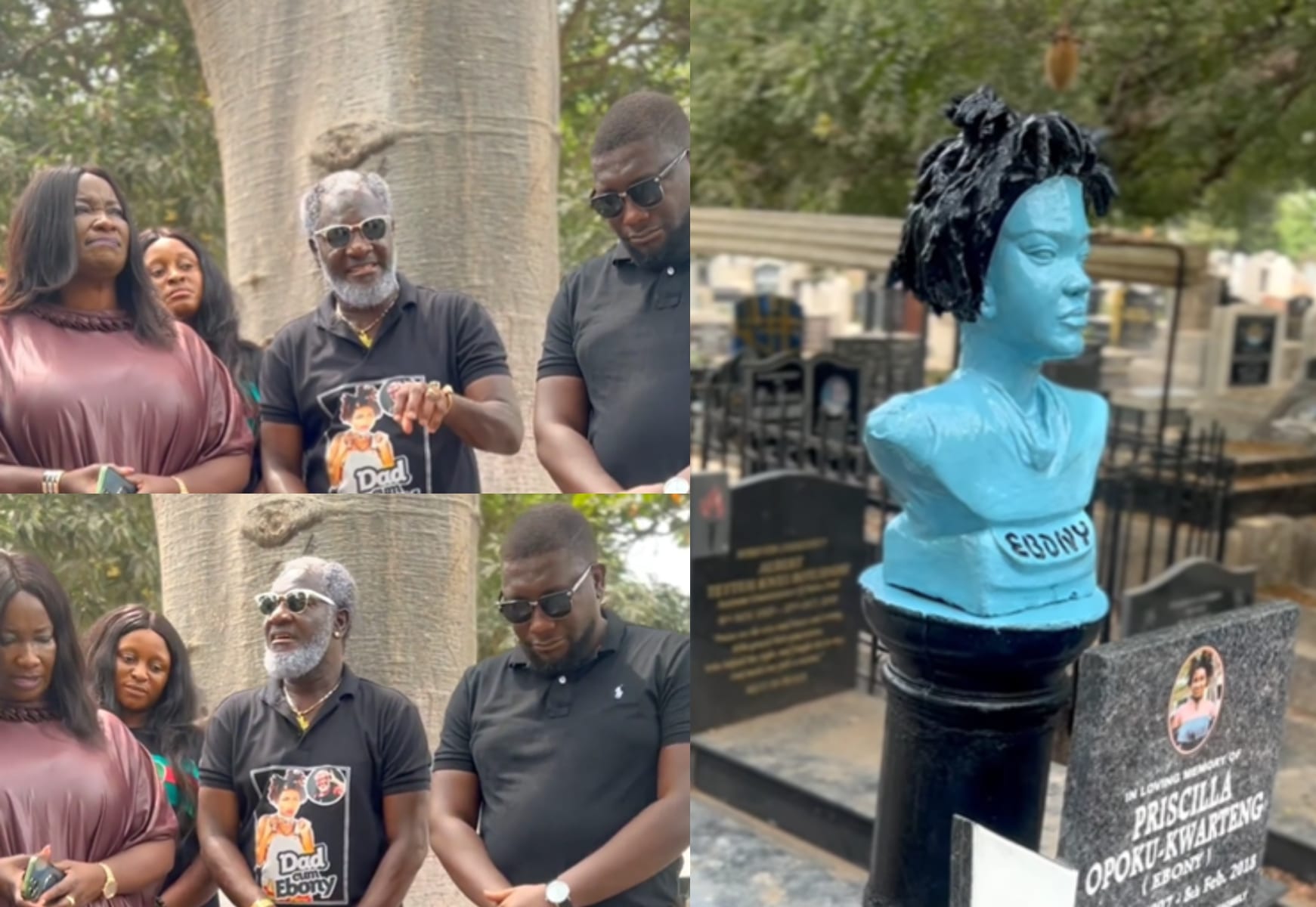 “We miss you”: Ebony Reigns’ family Marks 6th Anniversary at late singer’s grave – VIDEO