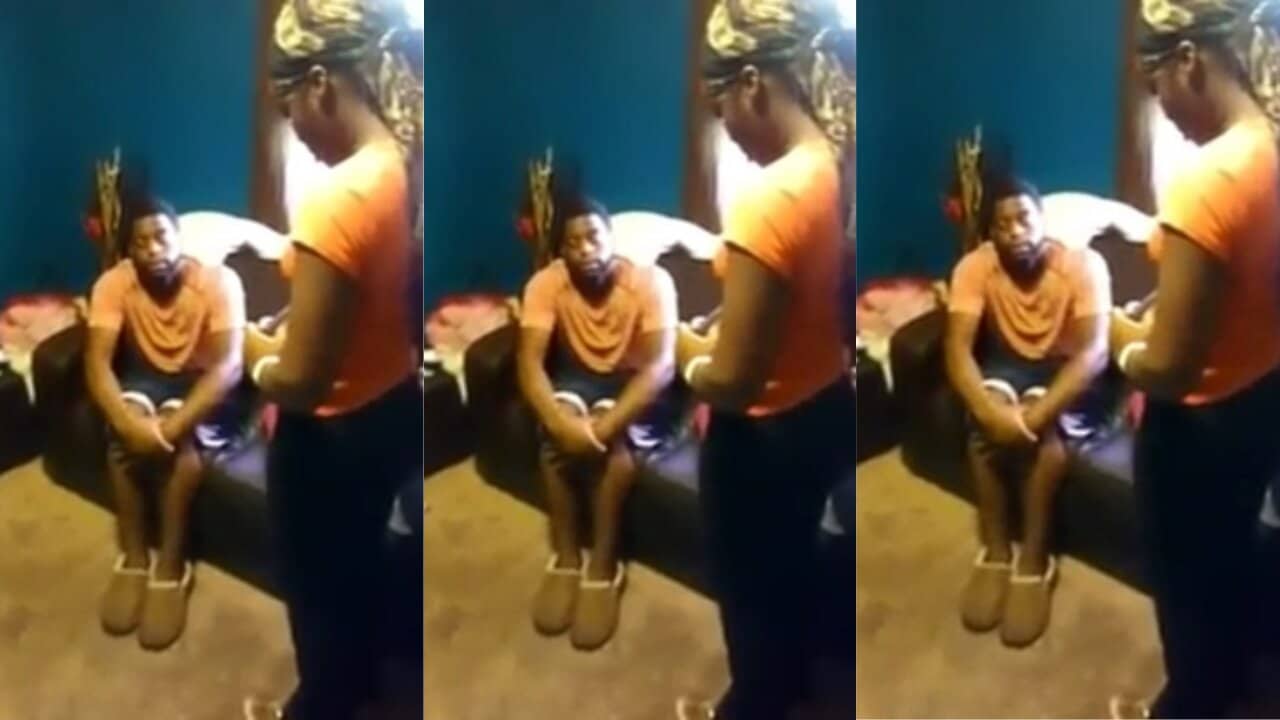 Father heartbroken after coming home to find his daughter sleeping with her boyfriend on his bed (Video)