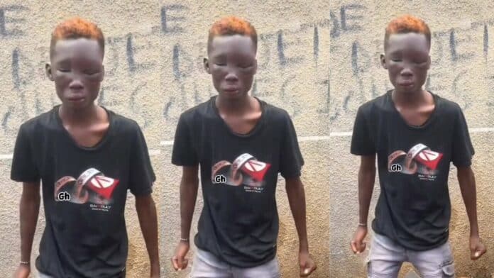 GH thief made to dance to gospel songs after being manhandled (Video)