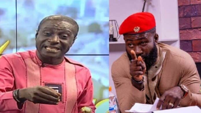 I'll beaat and biite off your ears and intestines - Okatakyie Afrifa warns Captain Smart as they go pound for pound (Video)