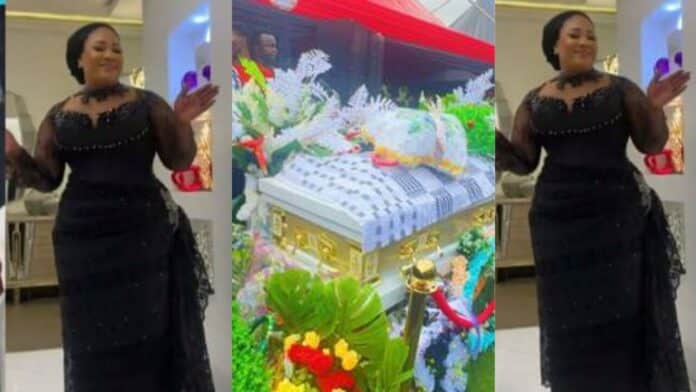 This is needless and a waste of money - Ghanaians blast Grace Boadu's family for burying in her Ghc50k coffin