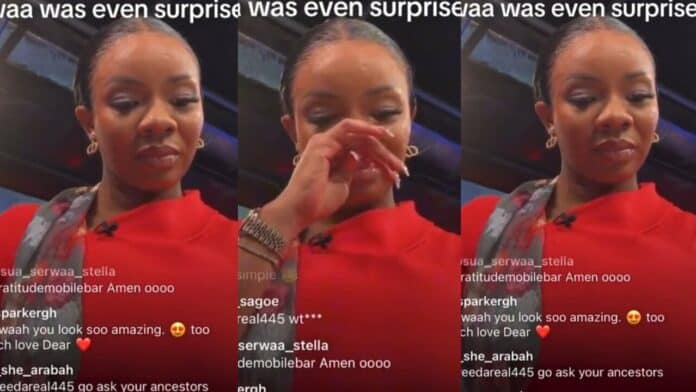 'Awww' - Serwaa Amihere almost cries while reading harsh comments from Ghanaians on TikTok