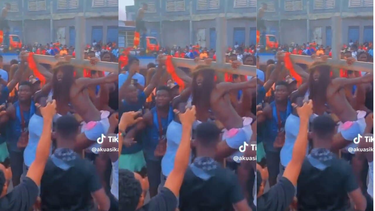 Here's the trending video of UCC students mocking the death of Jesus; Christians curse (Video)