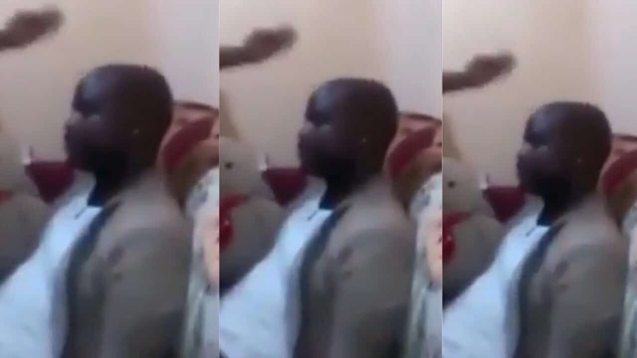 Moment wife catches her husband trying to sleep with her junior sister (Video)
