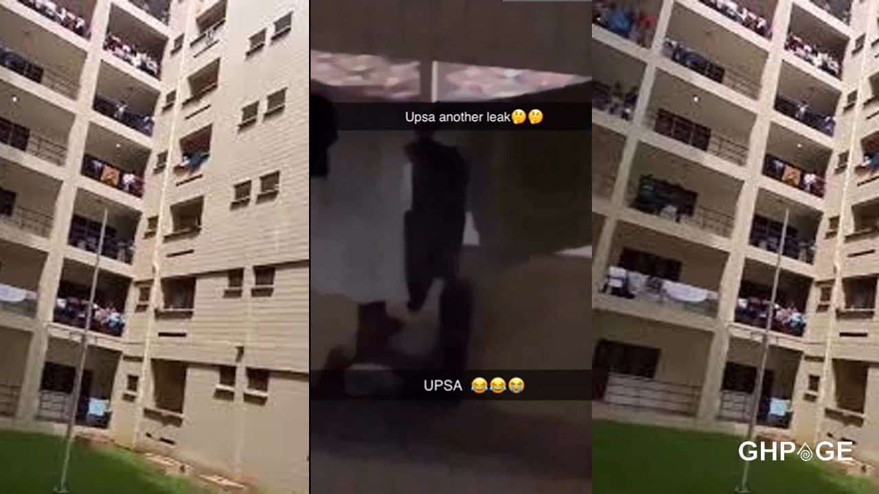 UPSA students caught on tape enjoying themselves on a balcony