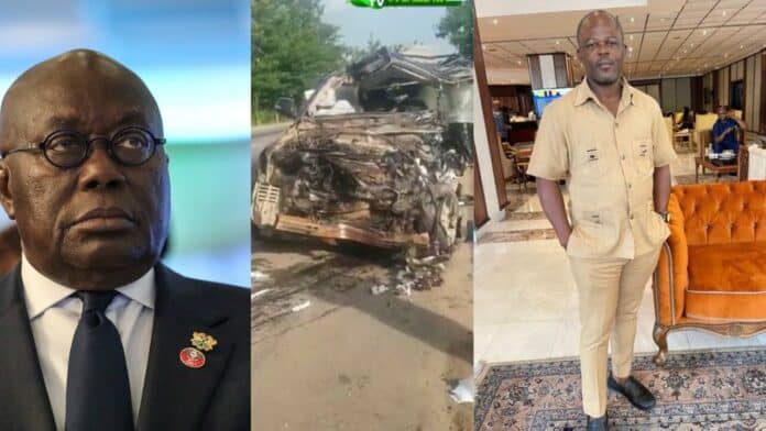 Photos of Akufo Addo's driver who perished in the gory accident at Bonsu Junction