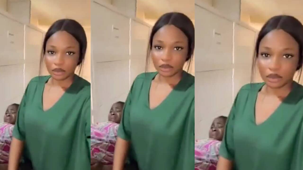 Trending video of a nurse ignoring a woman in labour to do a TikTok video and also laugh at her