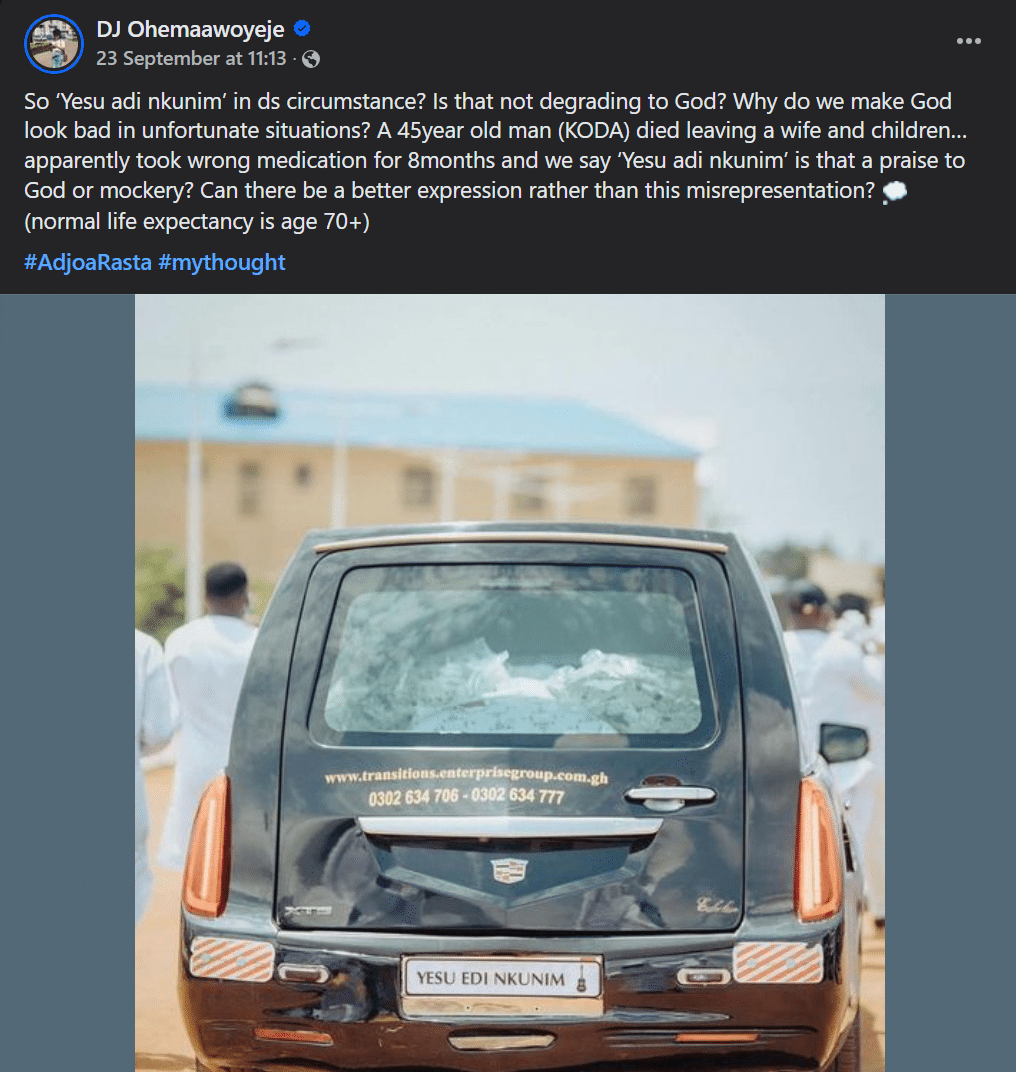 Ohemaa Woyeje post - GhPage