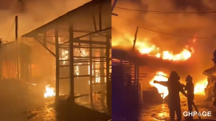 Fire destroys over 100 structures at Kantamanto