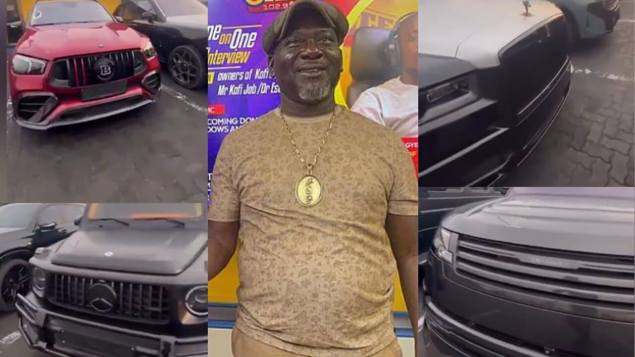 Road contractor Kofi Job splashes over 5 million dollars on 6 luxury cars in a single day (Video)