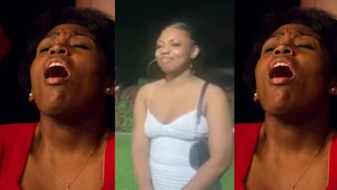 VIDEO Lady gets intimate inside the church; Begs God for forgiveness