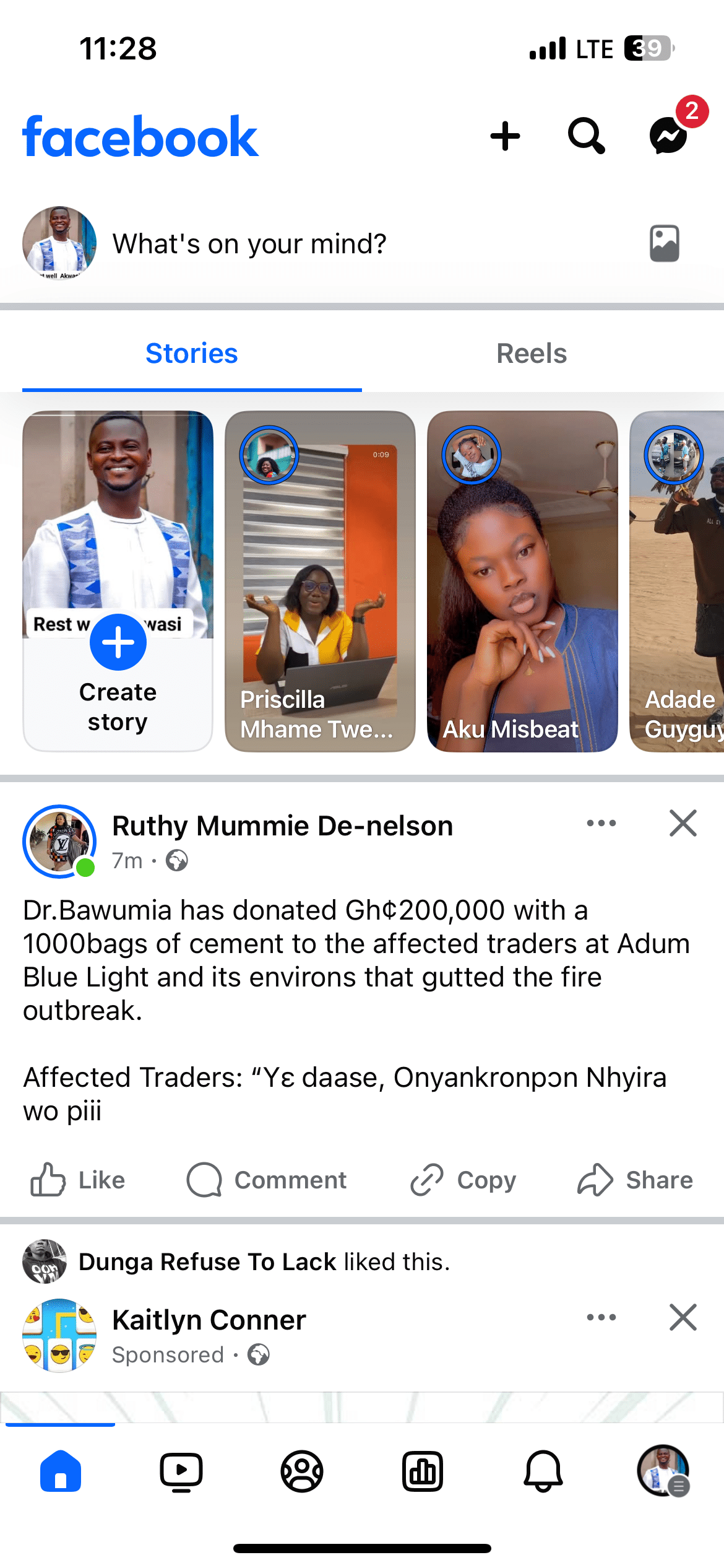 Screenshot of Ruthy’s post - GhPage