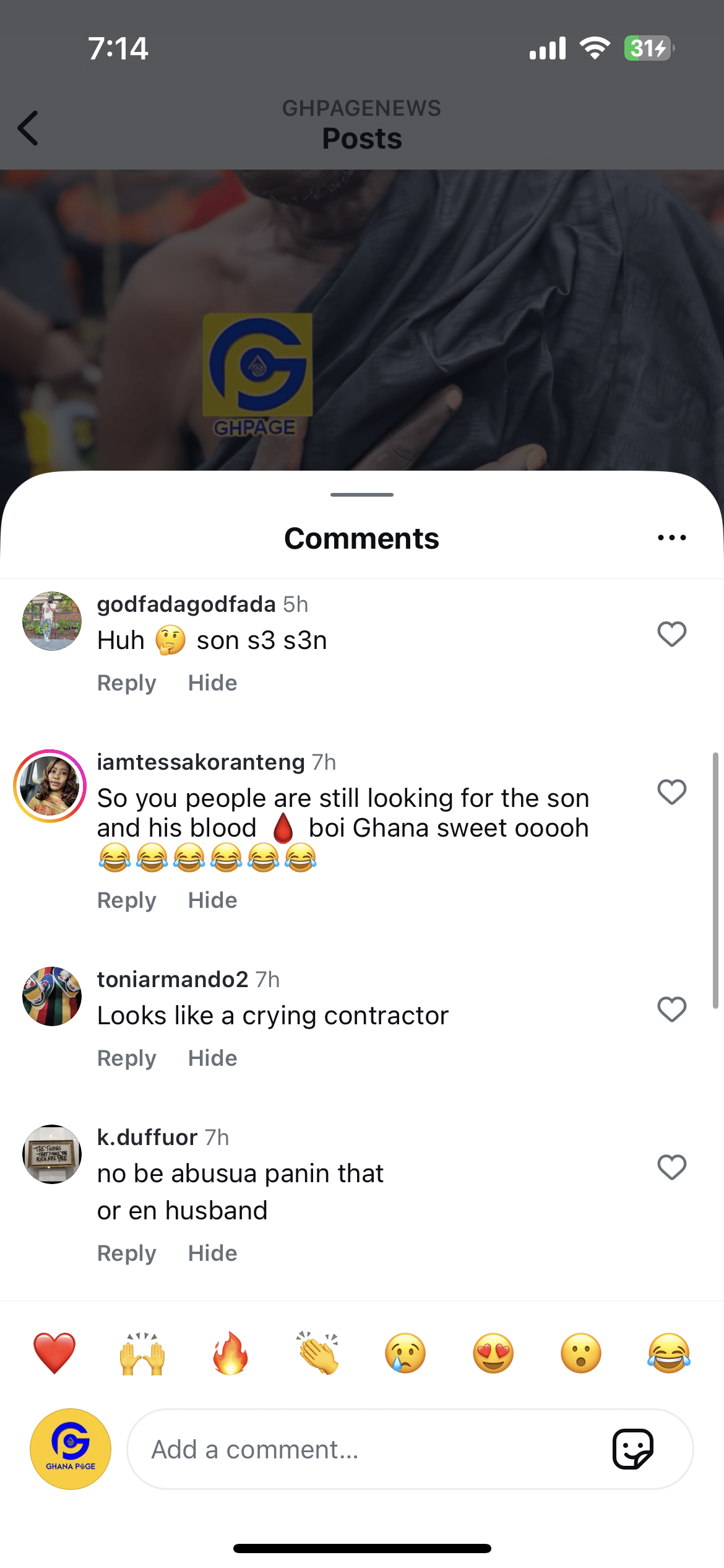 Screenshot of Ghanaians questioning Akua Donkor’s son - GhPage
