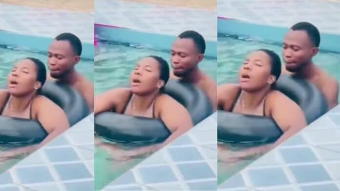VIDEO Netizens call for the the arrest of couple for 'doing the do' inside a public pool