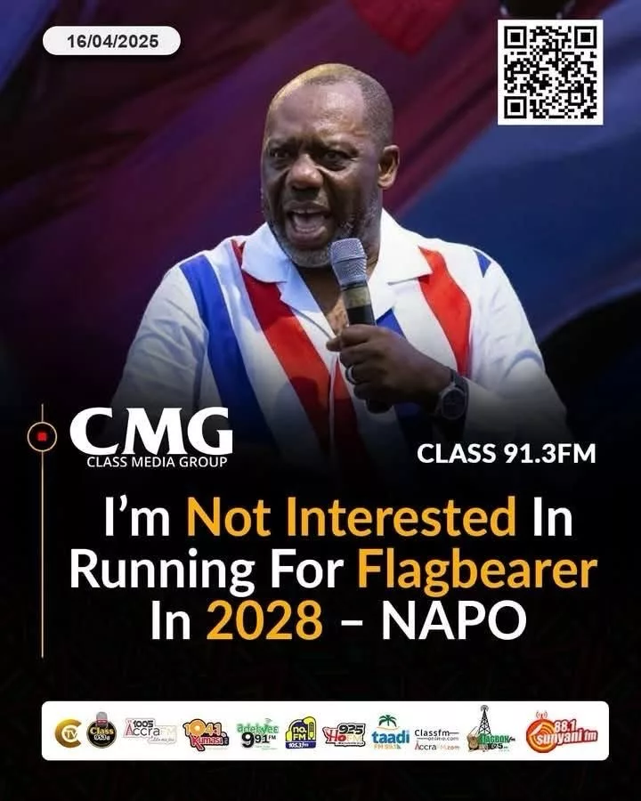 Napo no longer interested in Flagbearership - GhPage