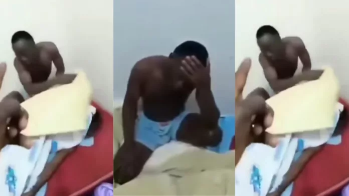 Man in bed with a married woman