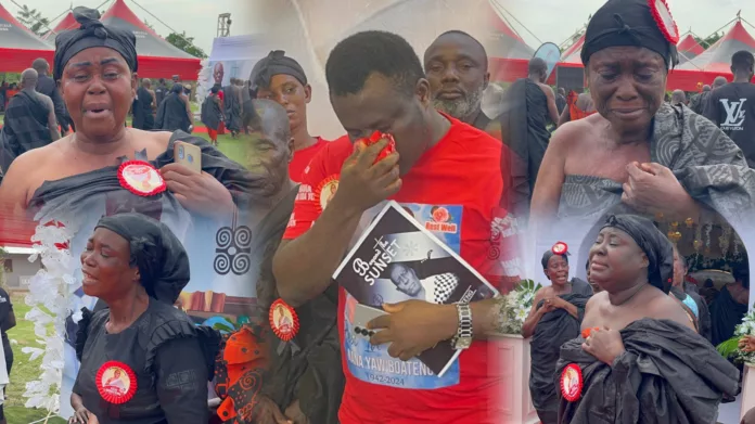 Dr. Time da so crying at his father’s funeral