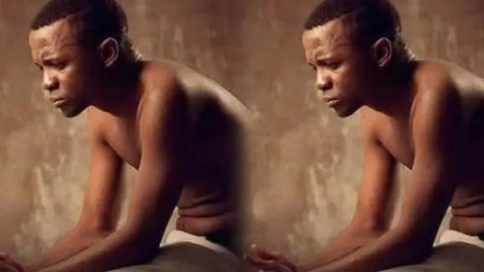 Young guy cries