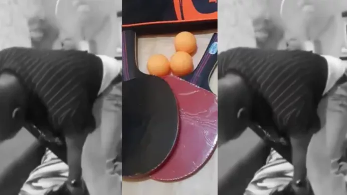 Husband beating wife