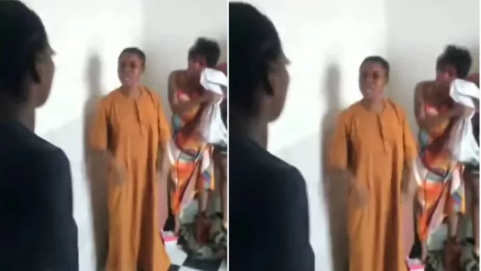 Lady assaulting her friend