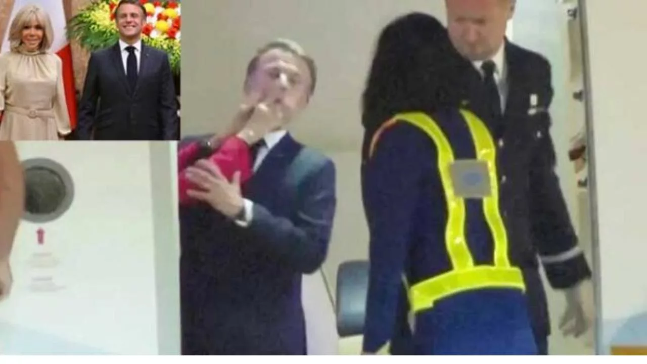 Macron getting slapped by his wife Brigitte. Macron getting slapped by his wife Brigitte.